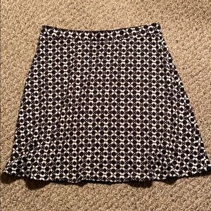 Summertime A line skirt in black and white